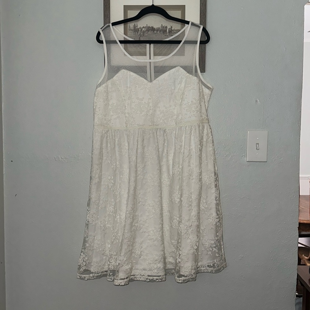 Torrid Sweatheart White Dress